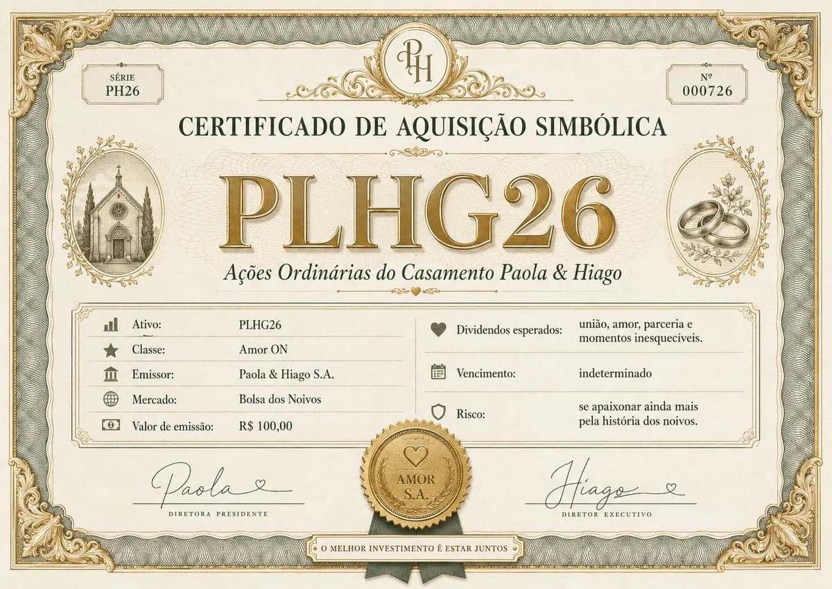 Ação do Casamento — PLHG26